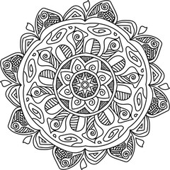 ornamental round lace pattern