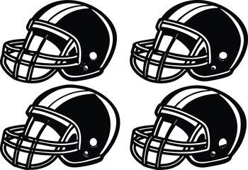 american football helmet vector