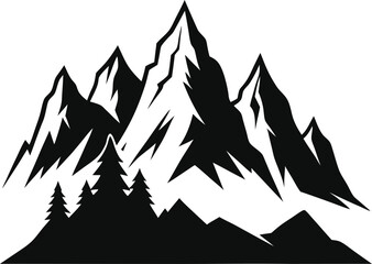 vector illustration of mountain landscape