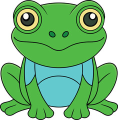funny frog cartoon