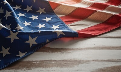 American flag draped on rustic wood patriotism americana national symbol