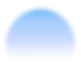 Gradient blue png element shape effect, transparent background