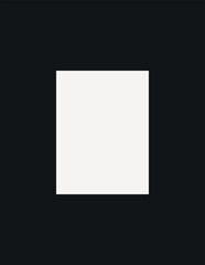 Rectangle frame background, black geometric design vector