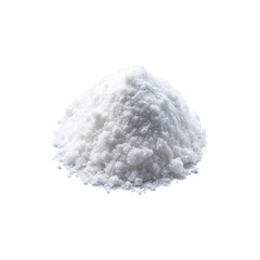 Frosty white snow drift with soft powder effect on transparent background