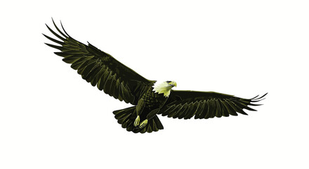 A high-resolution vector logo of an eagle in minimalist style, featuring either a sharp side profile or outstretched wings in flight.