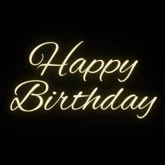 Vector text illustration for Happy Birthday.