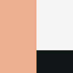 Obraz premium Black and peach frame editable vector