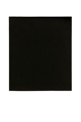 Black square paper sheet isolated on white background