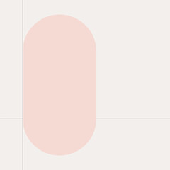 Beige oval frame vector