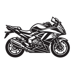 Fototapeta premium Sport Touring Motorcycle Graphics for Digital Art and Crafts