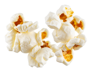   Set of Popcorn  with Caramel and Butter Flavors, transparent cutout.