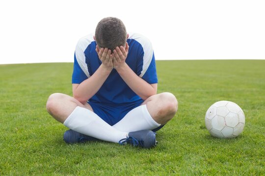Football player feeling loss