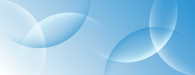 Abstract blue background with soft, overlapping circles. The blue background has a smooth, gradient texture, creating a calming effect. Minimal abstract circles vector gradient background