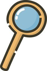 Magnifying glass cartoon