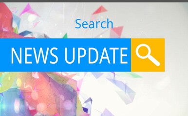 Logo of a search bar in which NEWS UPDATE is written