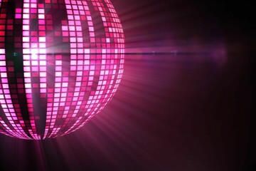 Digitally generated cool disco ball design