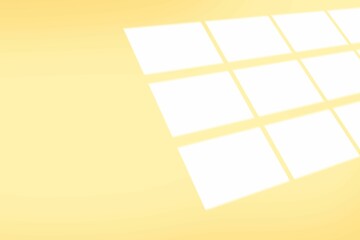 White squares on yellow background
