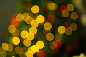 Close up of christmas lights