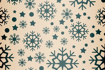 Digitally generated Snowflake pattern