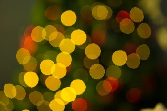 Fototapeta Close up of christmas lights