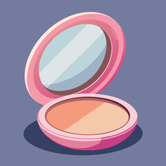 Elegant Compact Powder Design for Makeup Branding a Stylish Cosmetic Logo Resource Ideal for Beauty Products