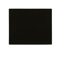 Fototapeta premium Plain black rectangle on white background minimal abstract