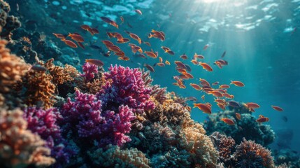 Obraz premium A Colorful And Exotic Reef In The Ocean