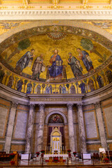 Fototapeta premium Beautiful view of the Church of San Paolo fuori le mura in Rome, Italy