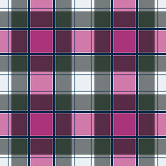 Gray Pink Plaid Fabric Blanket For Mens Shirts