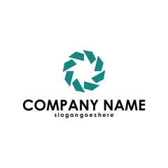 Fototapeta premium Abstract circle logo design vector