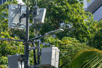 Communication Equipment on Urban Pole