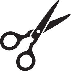 Solid Vector Icon for Scissors