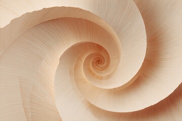 Light Beige Wooden Spiral Abstract Background