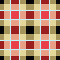 olive orange plaid blanket