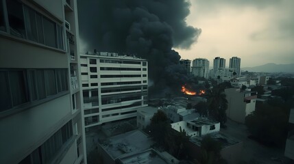 City, Fire, Disaster, City Fire Disaster