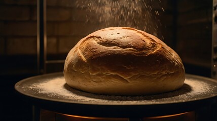 Timelapse of Bread Dough Rising in a Warm Oven with Gentle, Soft Lighting