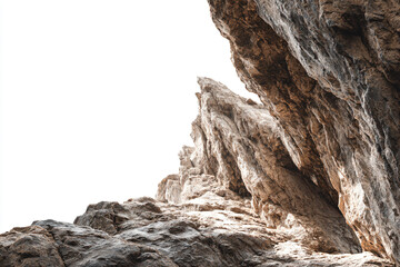 a person on a surfboard on a rocky beach