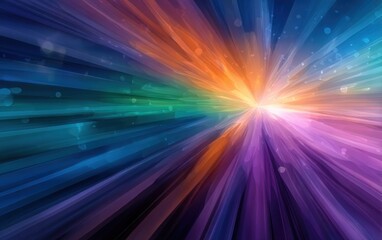 Fototapeta premium Abstract vibrant burst