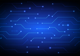 Digital technology circuit background. Futuristic abstract data network and board concept. Design for data future digital network connections motherboard.