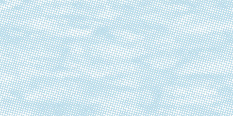 Halftone wave lines texture. White dotted stripes on light blue background. Warped and curved lines wallpaper. Sea water, air flow, wind concept. Vector design eps10