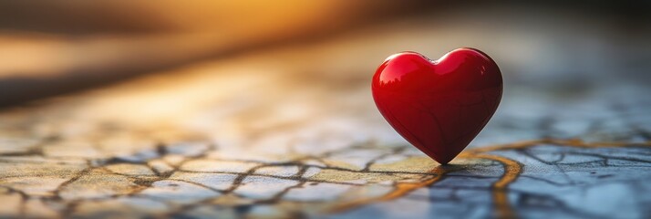 Heart Map Pin. Favorite Love Location Symbol with Map Pin and Marker