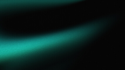 dark black background with noise and light teal coming in diagonally. Design background with an elegant, mysterious or futuristic feel.