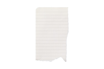 blank lined paper notebook paper with torn edges isolated on transparent background,note paper...