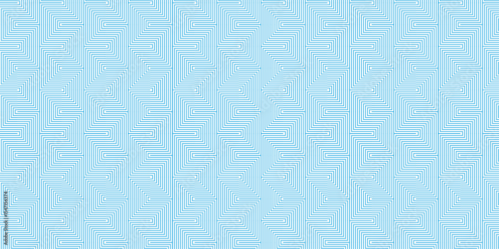 Poster abstract overlapping vector blue gradient pattern grid metal lines fabric square background. seamles