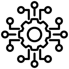 event-driven architecture line icon