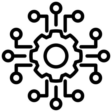 event-driven architecture line icon