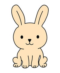Cute Bunny Rabbit Vector