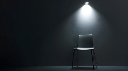 Chair, Single, Spotlight, Single Chair in Spotlight