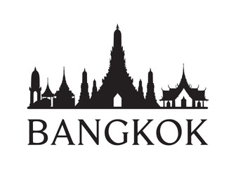 Bangkok Skyline Silhouette a Captivating Emblem of Thailand's Cultural Richness and Architectural Marvels Defining The City's Distinct Identity