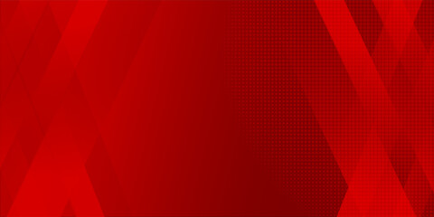 Fototapeta premium Abstract bright red futuristic design, energy technology concept background. Overlapping squares with overlay line pattern. On bright red background. Eps10